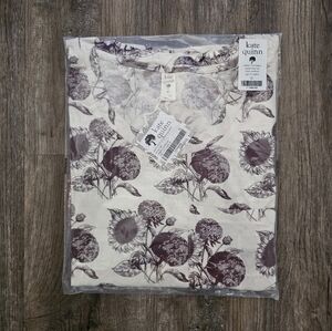 NIP Kate Quinn Short Sleeve Boxy Top Classic Sunflower